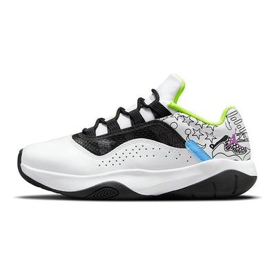 Air 11 CMFT Low SE GS White Volt Kids Sneakers Black Hyper-Violet DM3397-100