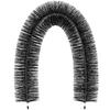 Gutter Guard Brush With 30 FT Length Bristle, 4.33\"(Dia) Gutter Brush Leaf Guard Fit for 5 Inches Gutter, Galvanized Steel Wire Gutter Brush, No