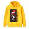 Kids Boys Girls Pullover Hoodie, Cool Cartoon Vampire Pattern Long Sleeve Casual Sweatshirt for Daily Wear
