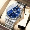 Luxury Brand Men's Watches Waterproof Stainless Steel Luminous Watch Men Week Date Fashion Male Quartz Wristwatch