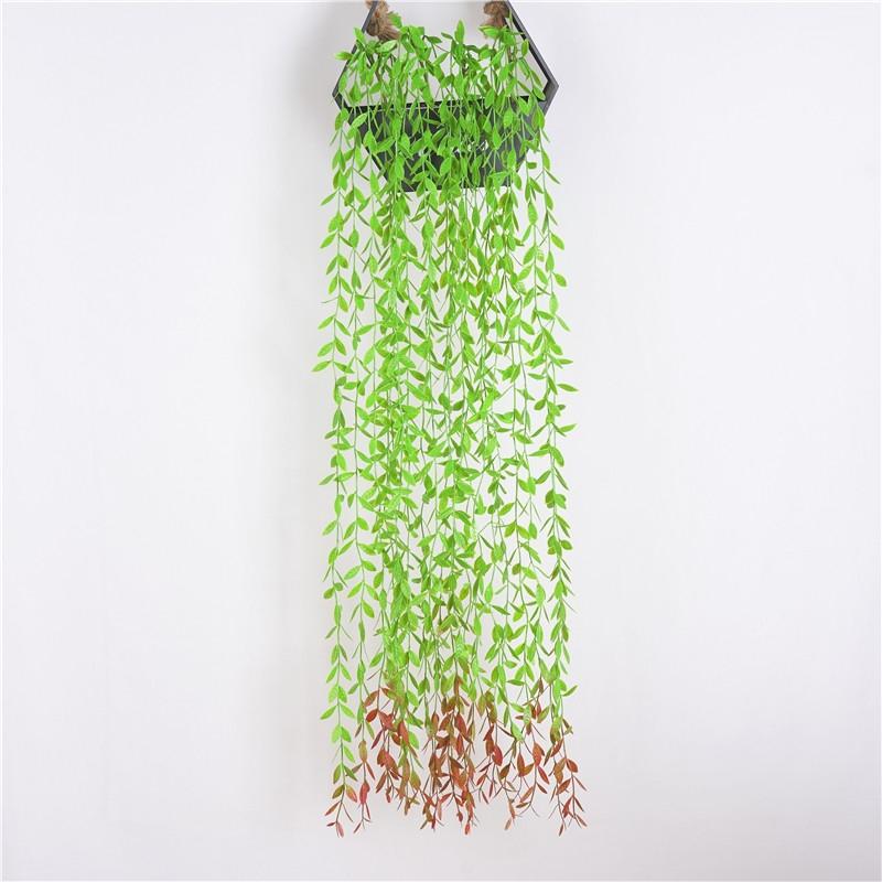 Simulation Green Leaf Diy Decoration Classic Rattan Home Willow Vine Plants