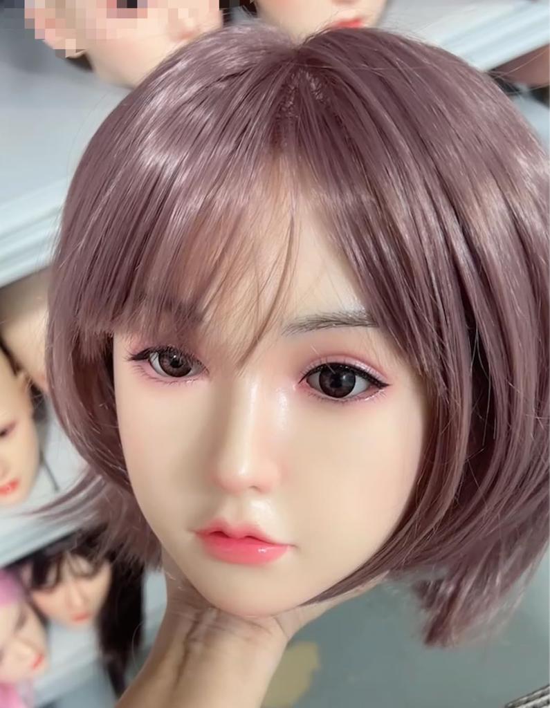 Nur Kopffigur Silikonkopf Nur Kopf Perückentyp 2 Verbindungsarten Perückentyp Nummer 100% GJ-055