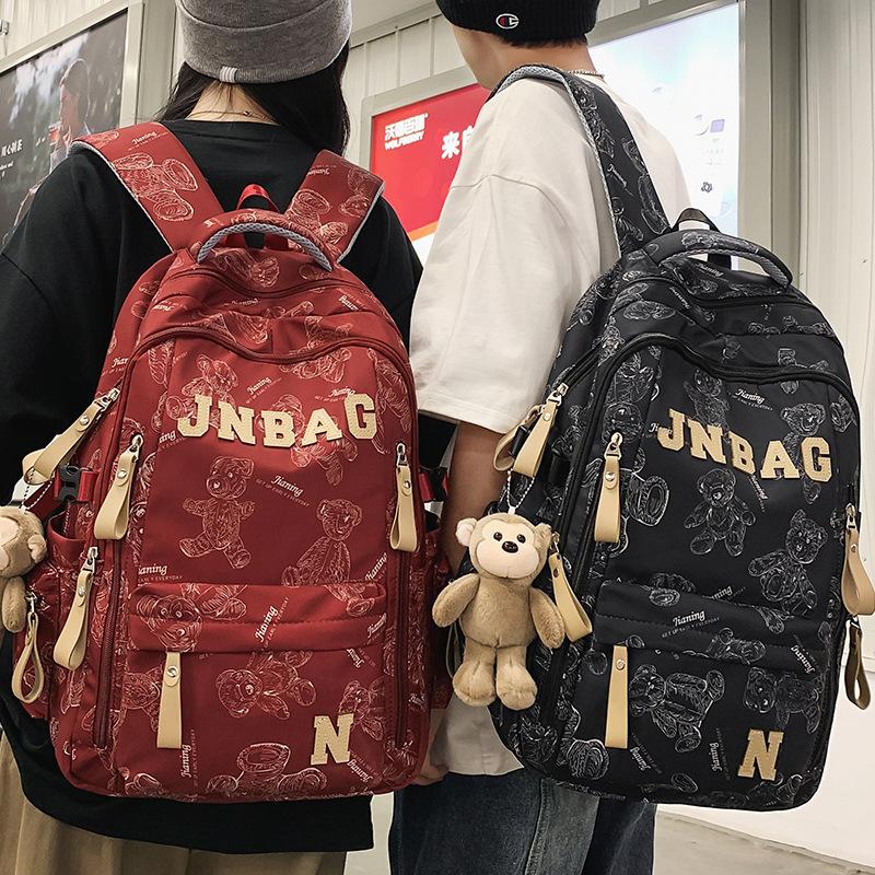 Schoolbag Children Elementary School Students Girls Junior High School Students High School Students Boy Letters Backpack