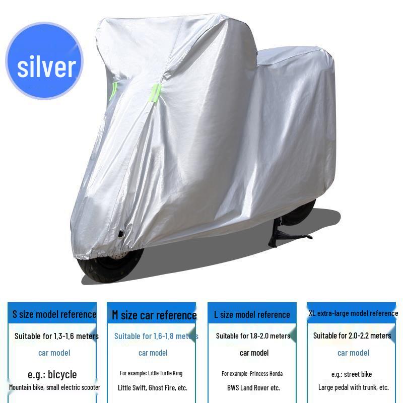 Four Seasons All-Weather Motorcycle & Electric Car Cover: Sunscreen, Rainproof, Dustproof
