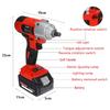 128VF 13800mAh Multifunctional Lithium Battery Electric Wrench Infinitely Variable Speed Electric Impact Wrench Woodworking DIY