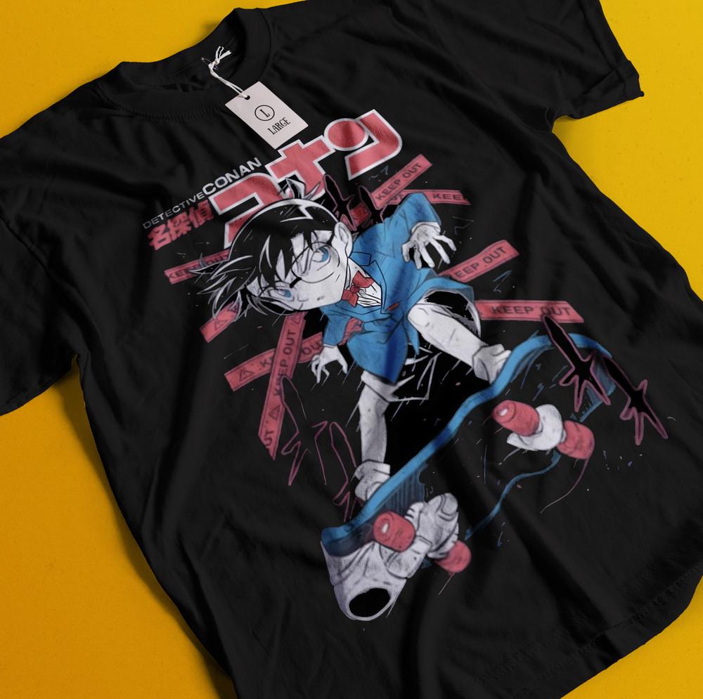 

Detective Conan T-Shirt Detective Conan Shirt Heiji Tee Vermouth Gin Ran Kid Cat M