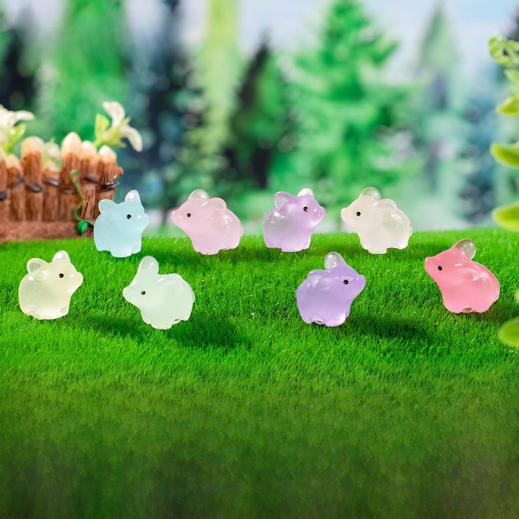 Glowing Landscape Micro Pig Landscape Decoration Accessories Desktop Ornaments