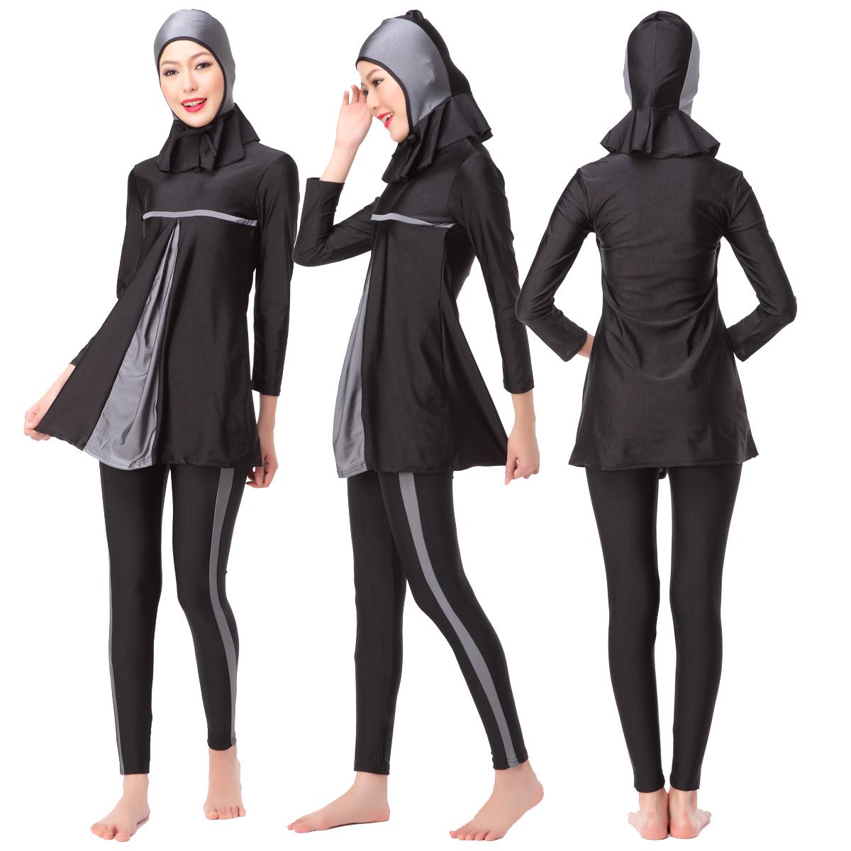 Muslimischer Burkini Für Mädchen - 3-teiliger Badeanzug Mit Kopftuch Für Strand Und Pool