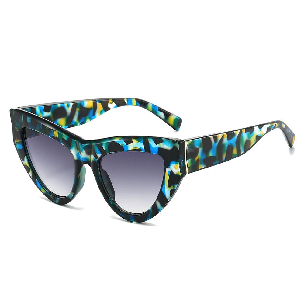 Fashion Cat Eye Sunglasses Woman Brand Quality Large Frame UV400 Protection Ladies Travel Casual Sun Shades Lunette Soleil Femme
