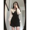 Doll Collar Long-sleeved Dress Women's Spring and Autumn New French High-end Temperament Waist and Thin Gentle Style Skirt