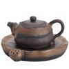 Forgylt Jern Glasur Lotus Duft Krukke Pu'er Te Maker Krus Tekanne Leire Kaffeutstyr Teutstyr Puer Tekopp Sett Yixing Leire Kjele Bar