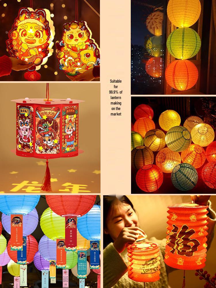 LED Lantern Wick Beads Kit: DIY Colorful Luminous Lights for Kids