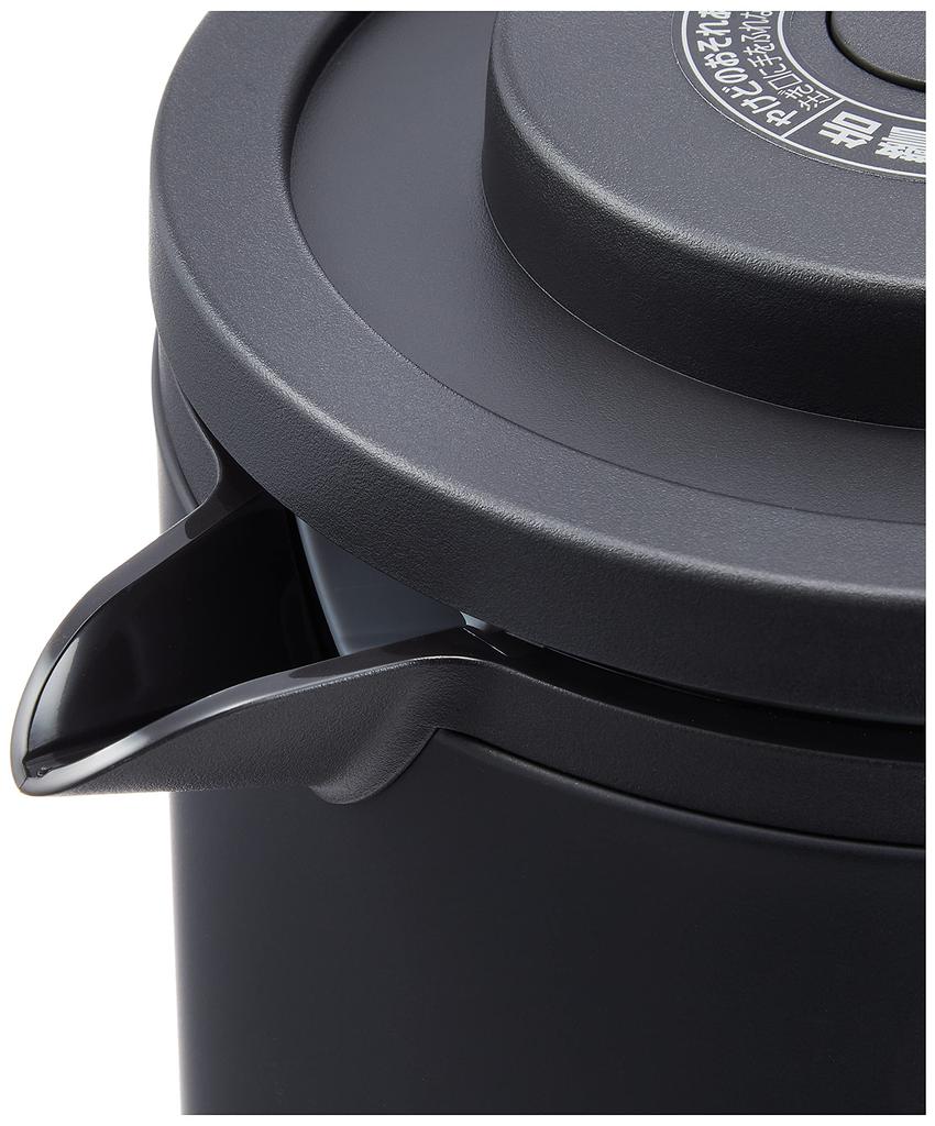 Tiger Corporation (TIGER) Electric Kettle, Stainless Steel, 0.8L, with Spill and Dry Cooking Protection, Steamless, Matte Black, PCK-A080KM
