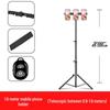 Mobile Streaming Stand with LED Fill Light and Multi-Camera Mount for Desktop and Outdoor Photography