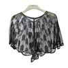 Cheongsam Evening Gown Shawl with Sequined Lace Shrug Cape