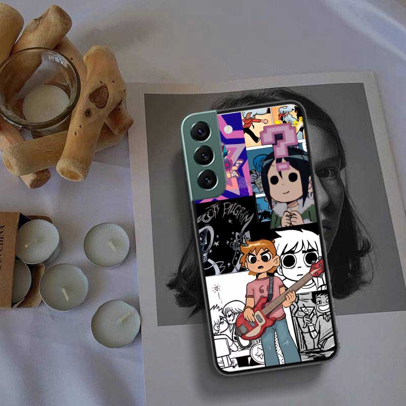 Scott Pilgrim Anime Phone Case For Samsung Galaxy S22 S25 Ultra S21 S10 Plus S26 Edge S20 S23 S24 FE Cover Silicone Soft TPU