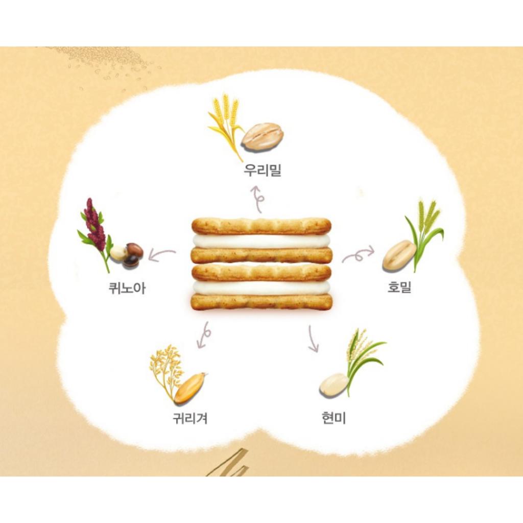 CROWN Cham Grain Honey Cream Biscuit 192g