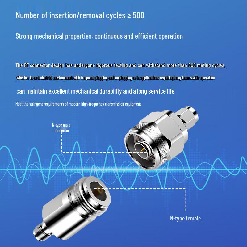 Boyang N Male to SMA Male RF Coaxial Adapter