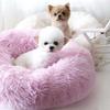 Dog Nest Cat Nest Long Plush Round Pet Nest Dog Bed Winter Dog Mat Pet Bed Pet Supplies