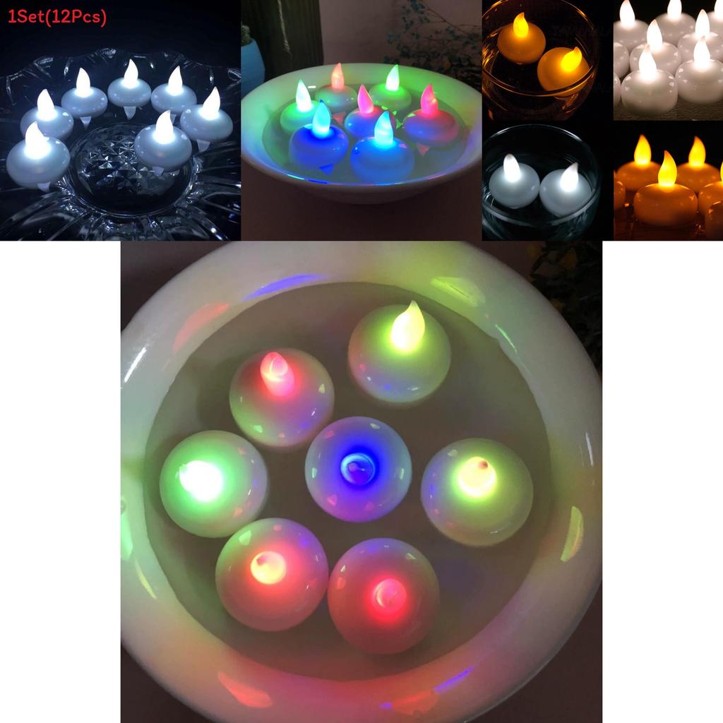 Electronic Wateractivated Led Candle With Realistic Flicker For Indoor Romantic Atmosphere