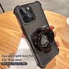 Stoßfestes transparentes magnetisches Halterungscase für iPhone 17 Air 16 15 14 13 12 11 Pro Max 15 16 Plus XS MAX 8 Samsung S25 S24 23 S22 S21 Ultra Plus FE