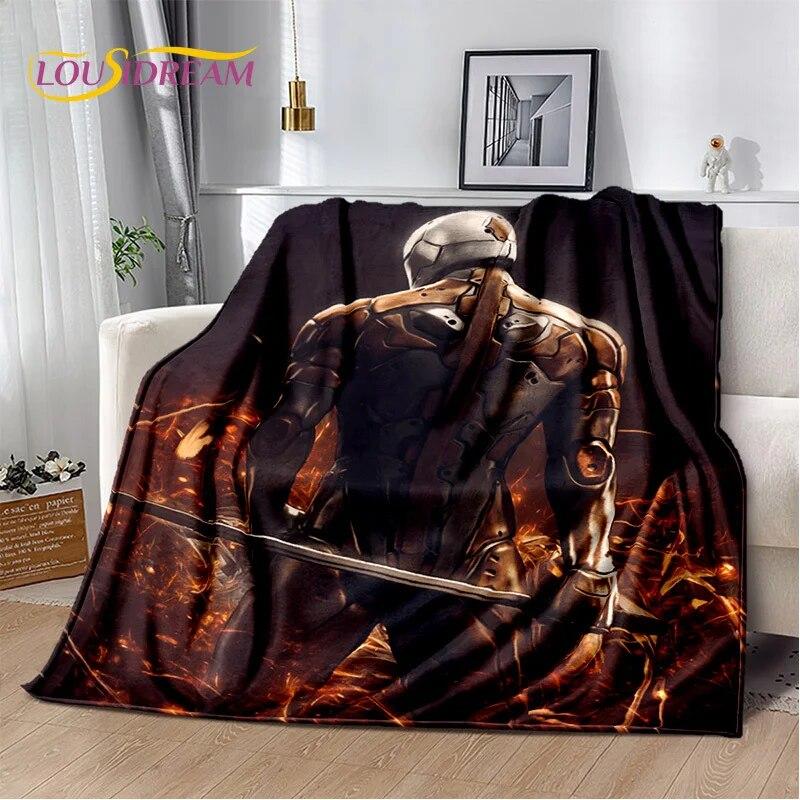 3D Game Metal Gear Solid Cartoon HD Gamer Blanket,Soft Throw Blanket for Home Bedroom Bed Sofa Picnic Travel Cover Blanket Kids