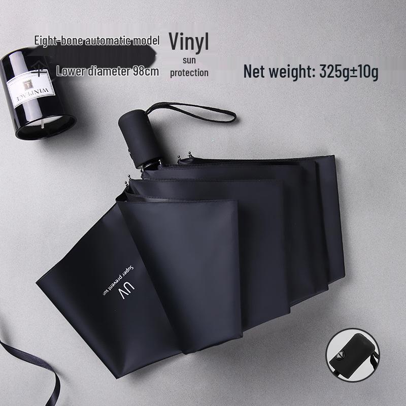 Customized Men's 10-Rib Automatic Sun & Rain Triple Folding Umbrella