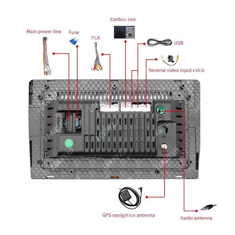 Android Car Radio for Ssangyong Chevrolet Spark Power Low Configuration 16 Pin Wiring Harness Plug Power Cable Radio Accessories 4