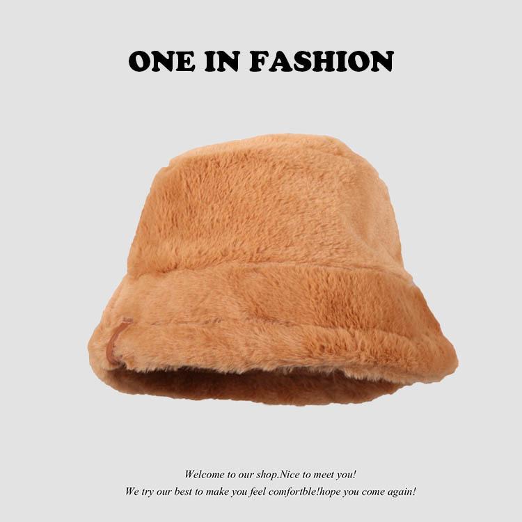 Fashionable Women's Vintage Korean Style Bucket Hat Zebra Leopard Print Plush Thickened Warm Versatile for Autumn Winter