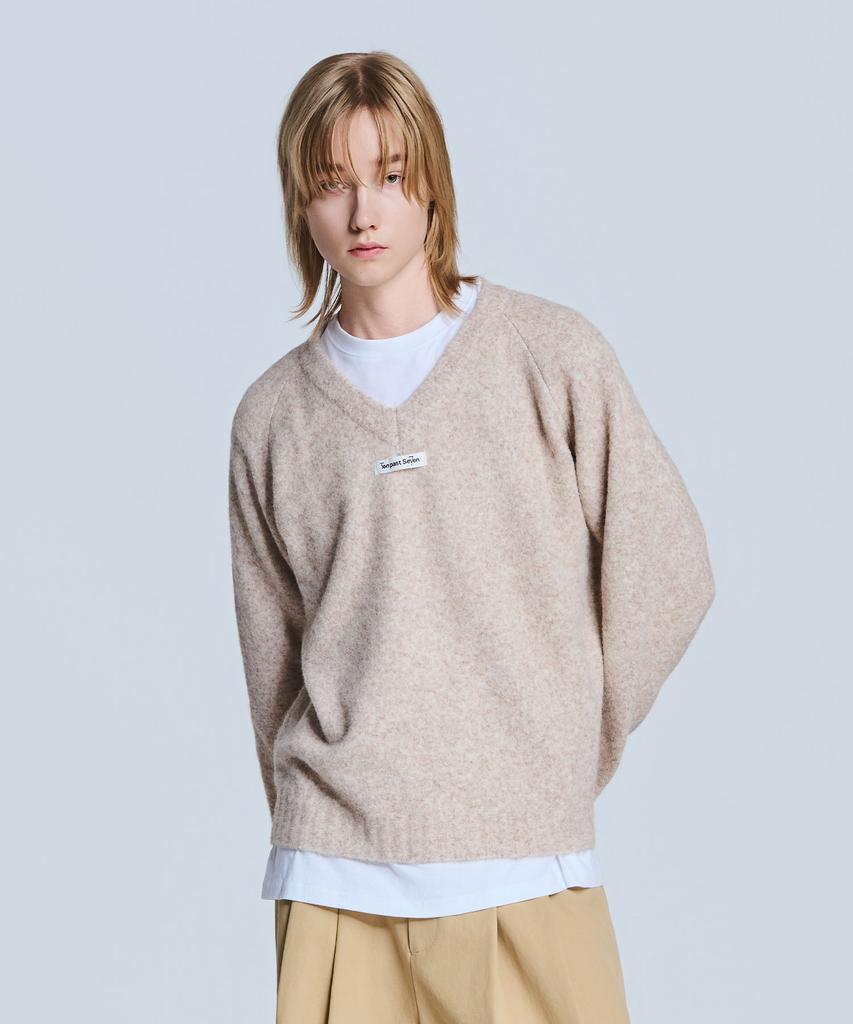 TEN PAST SEVEN Basic Label Knit - Beige