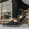 Skórzane Buty Codzienne Męskie Luksusowe Białe Trampki Moda Outdoor Projektant Mody Uniwersalne Retro Niskie Buty do Chodzenia Męskie