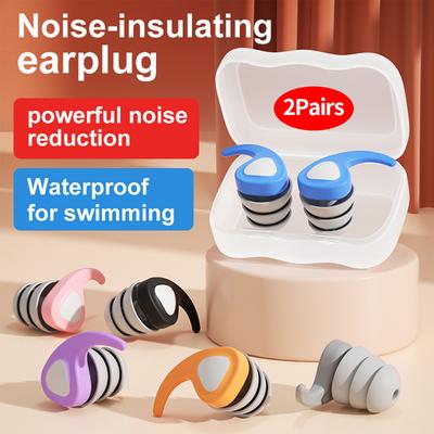 Kids Sound Blocking Earplugs Waterproof Silicone Children Ear Protector Reusable Hearing Protector for 4-12 Years Olds Children