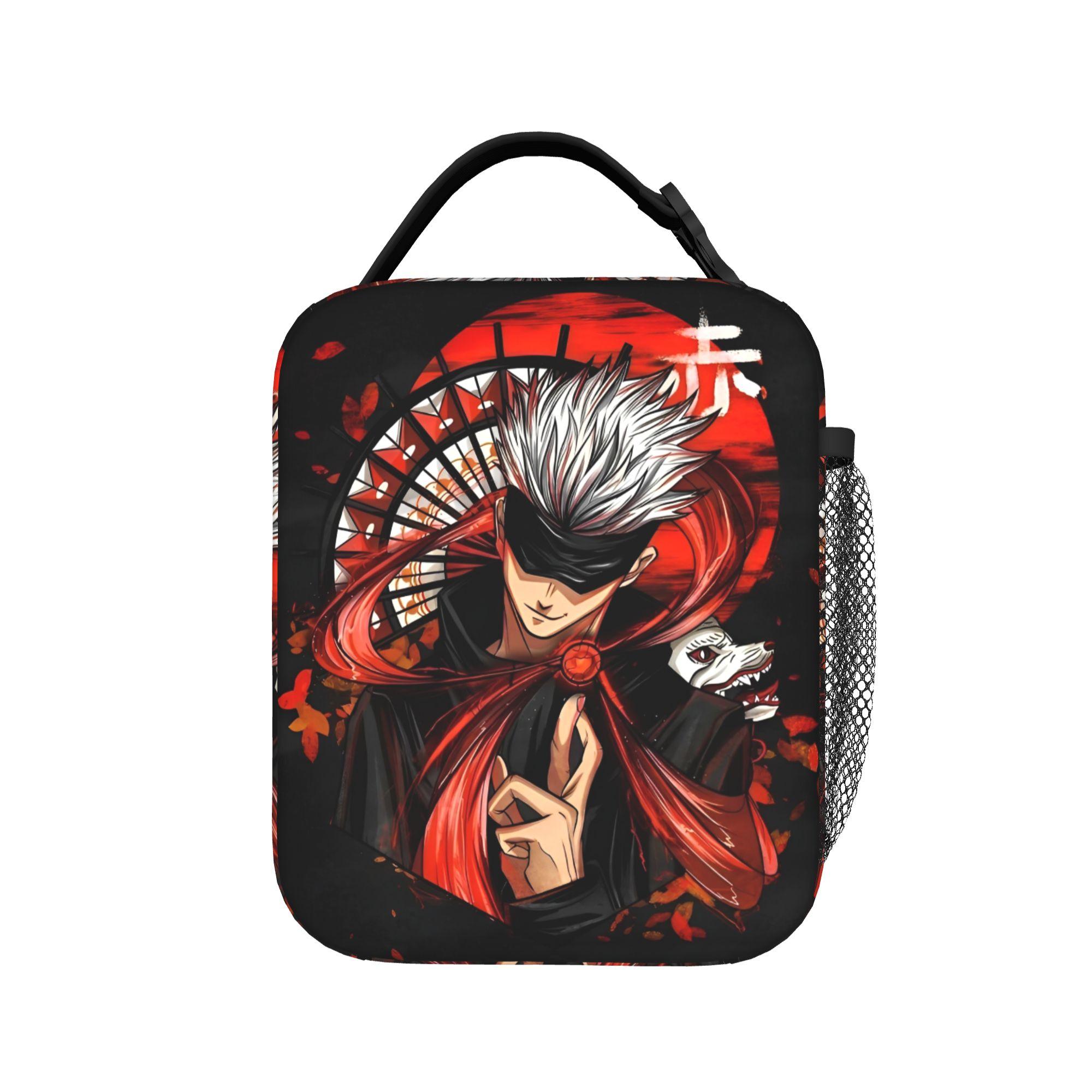 Geïsoleerde Lunchtas Thermische Tas Herbruikbaar, Maaltijdcontainer Jujutsu Kaisens Anime Grote Capaciteit Tote Lunchbox Voedselbewaartassen One Size