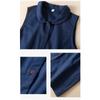 Spring and Summer Vest Retro Cotton and Linen Jacket Casual Women's Vest