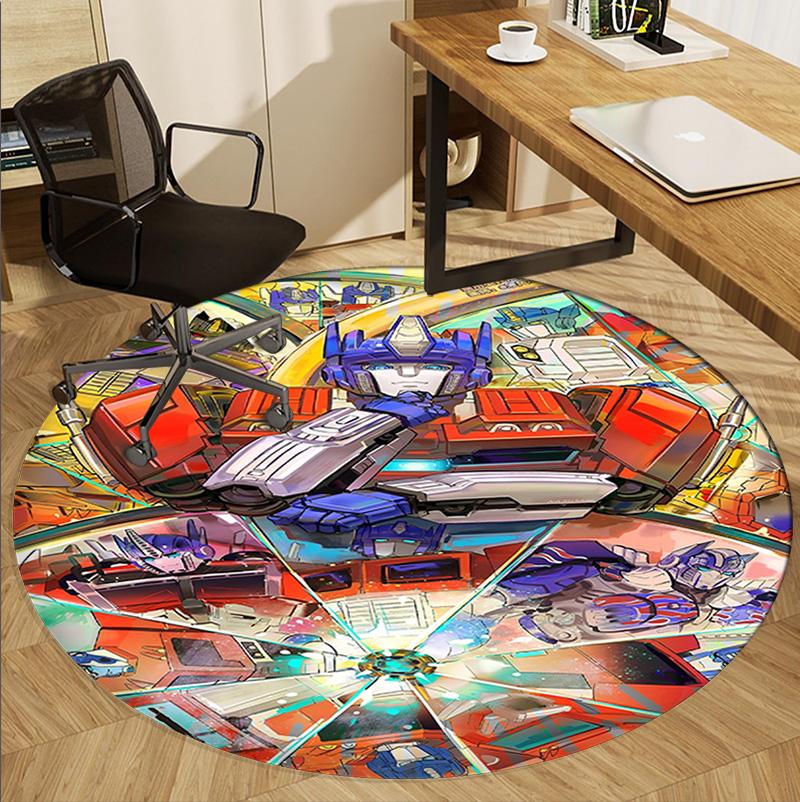 American science Pattern Round Rug, Indoor/Outdoor Mat, for Picnic, Gameroom, Bedroom, Office, Living Room, Home Decor Carpet, Birthday Gift