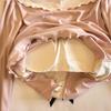 Women's Long Sleeve Pajama Set with Chest Pads - Bowknot Design, Korean Style, Suitable for Spring To Winter.