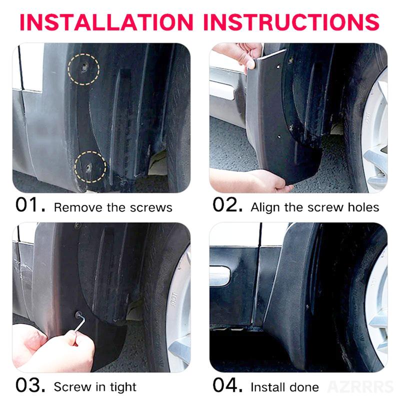 Set of 4 For MG ZS MK2 PRO 2024 2025 2026 Hybrid Petrol Mud Flaps Splash Guard Mudguard Fender Cover Front Rear