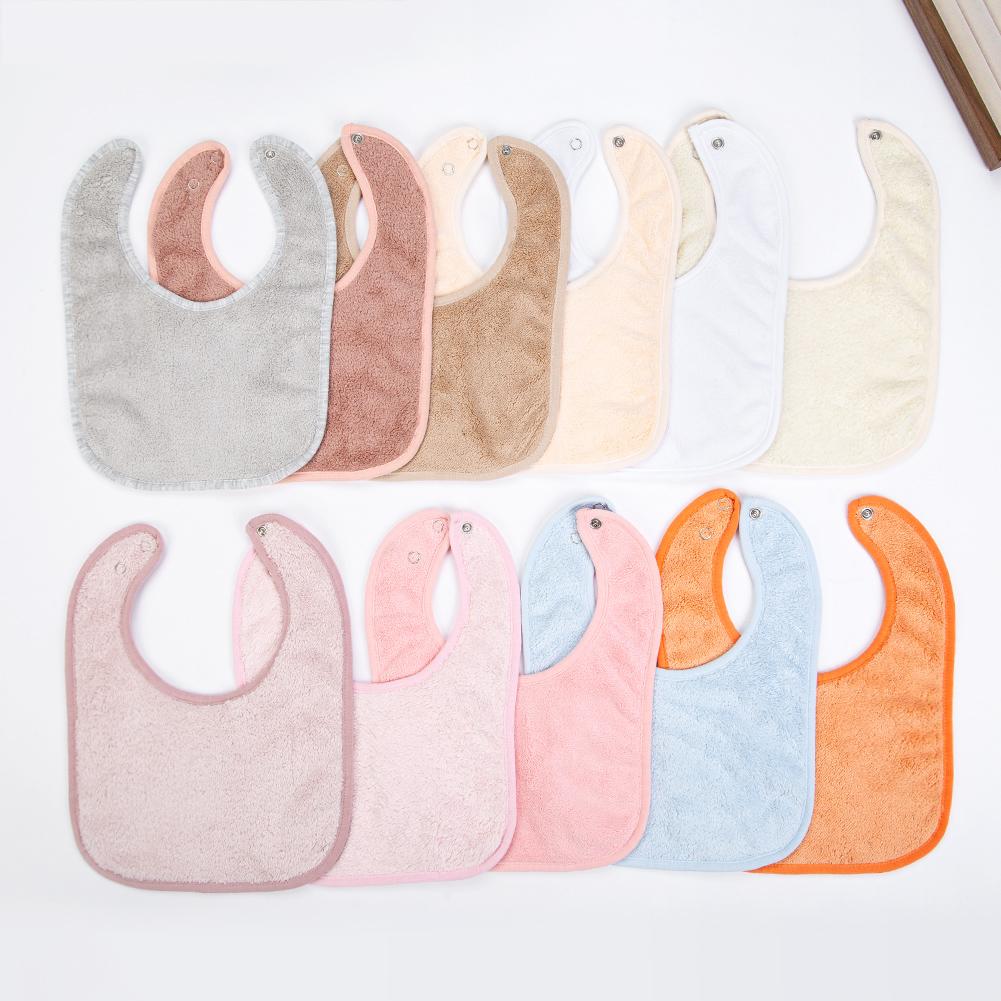 Feste Frottee-Lätzchen für Babys Süßes Baumwoll-Spucktuch Verstellbare Koreanische Kinder Jungen Mädchen Taschen-Halstücher Fütterungs-Rülpstücher