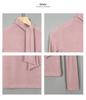 Korean Sexy Feminine Slim-Fit High-Neck Long-Sleeve Top for Women