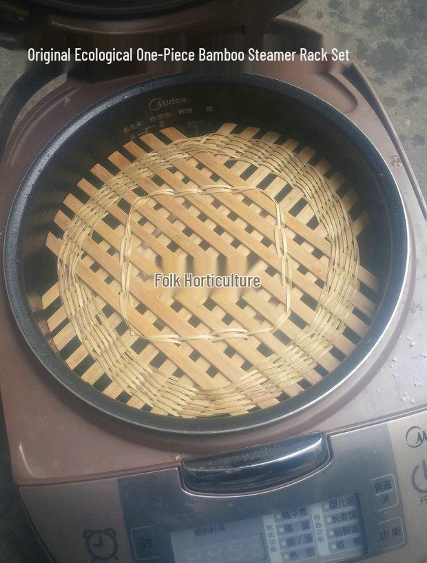 Integrated Mini Bamboo Steamer Rack for Pressure Cookers and Rice Cookers