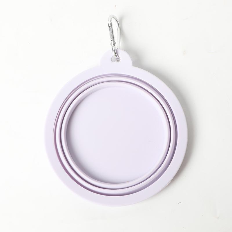 

Portable Silicone Folding Dog Bowl for Outdoor Food and Water 350ml Size 130*55【57g】
