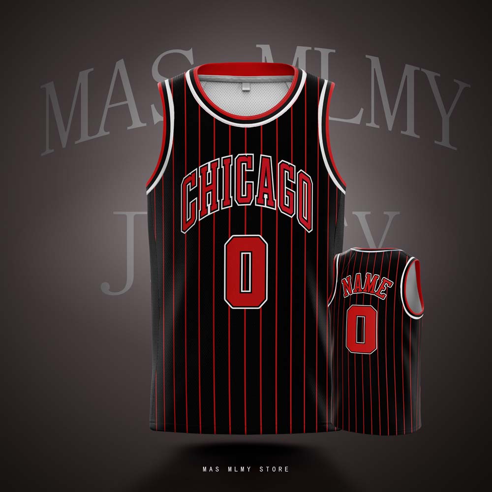 Chicago Basketball Jerseys Printed Kids Youth and Adult with Any