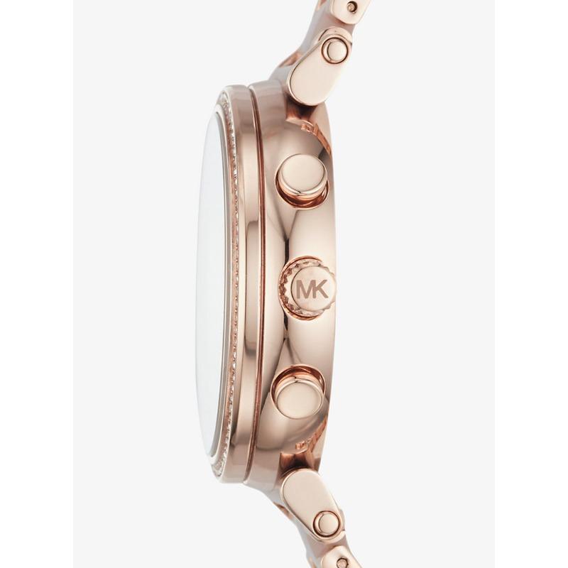 Michael Kors MK6560 Sofie Crystal Two-Tone Stainless Steel Chronograph Ladies Watch