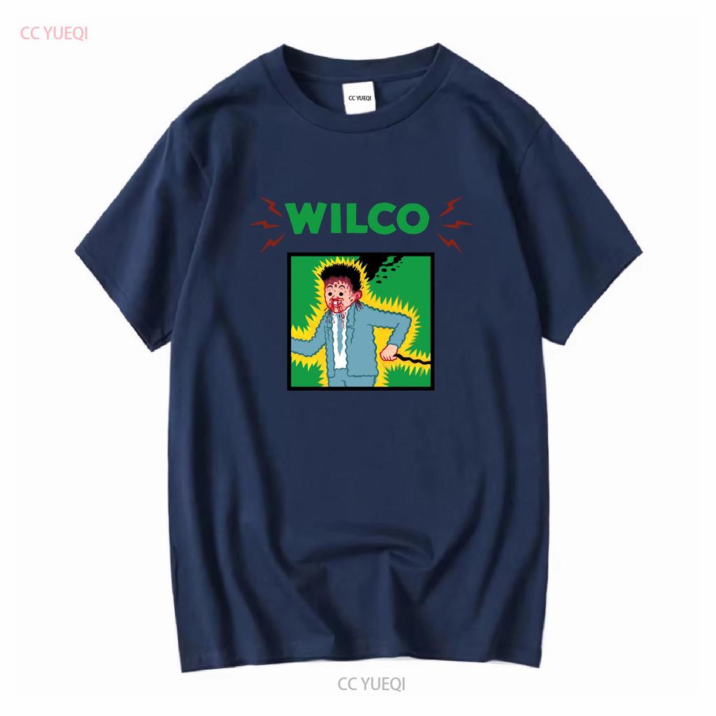 T-shirt Wilco Tour Band Rare Pour Fan Coton Toutes Tailles S à 5XL Basique Vintage Lavé Étiré Streetwear Homme Mode Polyvalent