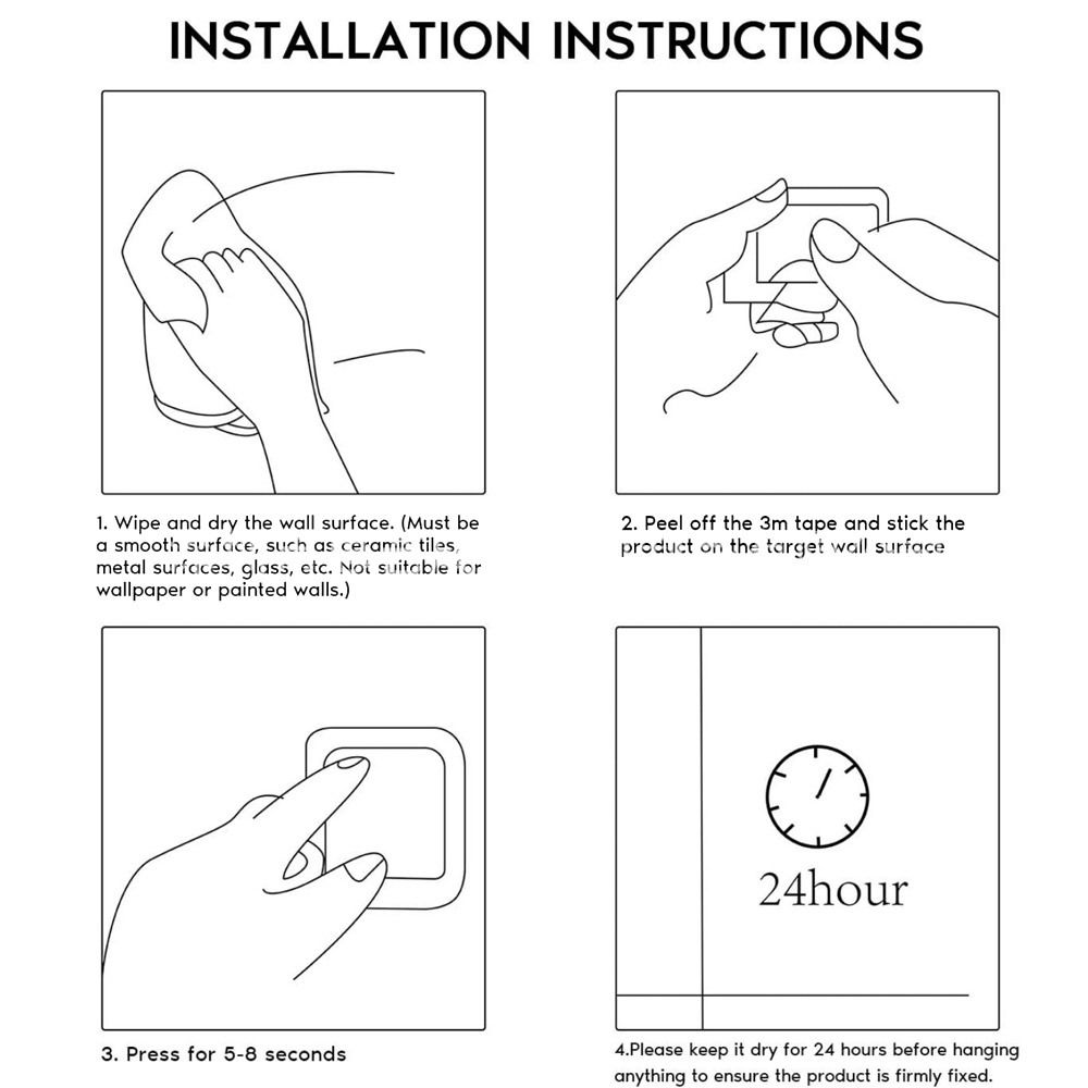 Self Adhesive Hand Towel Bar No Punching Toilet Paper Holder Accessories Hand Towel Holder