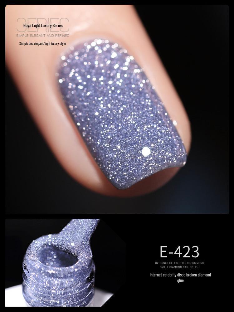 

Gaoya 2025 Диско Флэш Серебро Микро-Бриллиантовый Гель для Ногтей