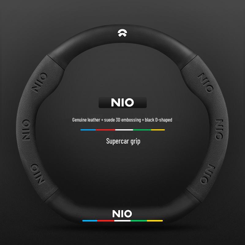 Nio EC6/ES6/ES8/ET7 Carbon Fiber Steering Wheel Handle Cover - All-Season Universal Fit