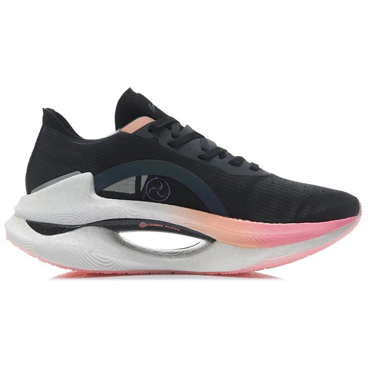 New LiNing Absolute Phantom 1.0 Cushioning Breathable Abrasion Resistant Slip Resistant Low Top Running Shoes Women's Black ARHQ262-7