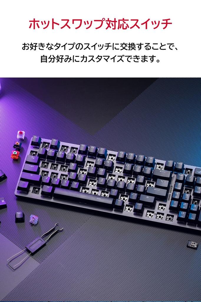 ASUS ROG Strix Scope II 96 Wireless Gaming lubricated ROG NX Snow mechanical keyboard silicone angle Keyboard Tri-mode connection/Streaming