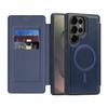 case for S26 S25 S24 S23 S22 plus ultra Magnetic flip leather case insert the card Wireless Charging Anti-Fingerprint plain